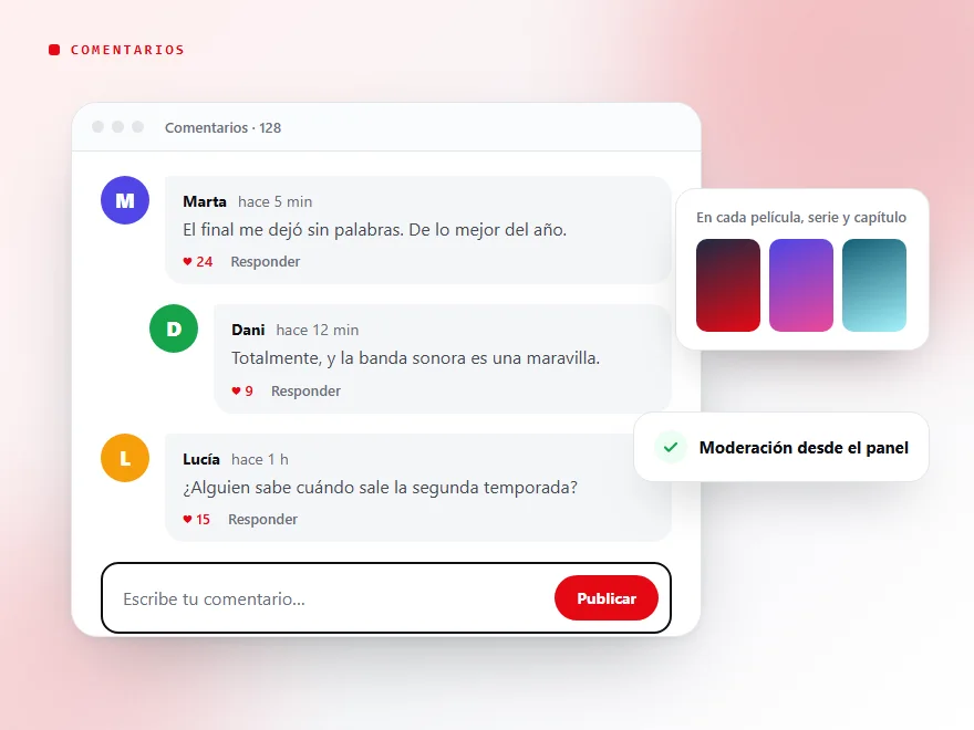 Portada del plugin Comments