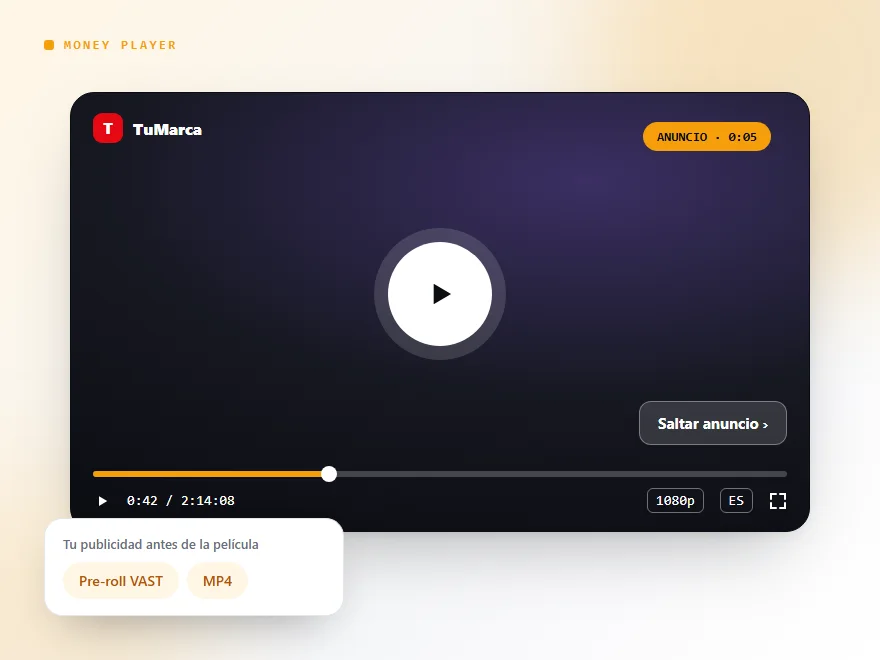 Portada del plugin Money Player