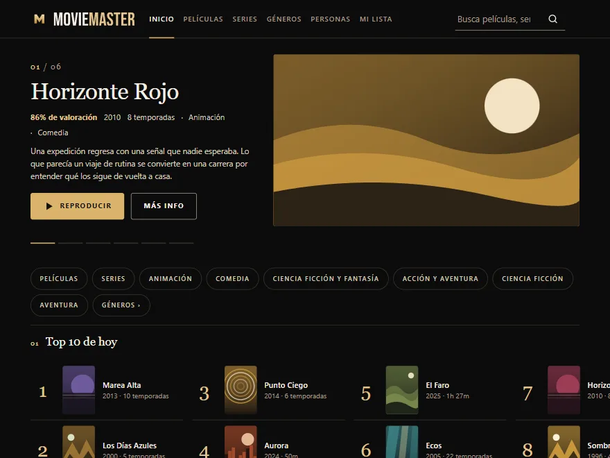 Captura del theme Lumen